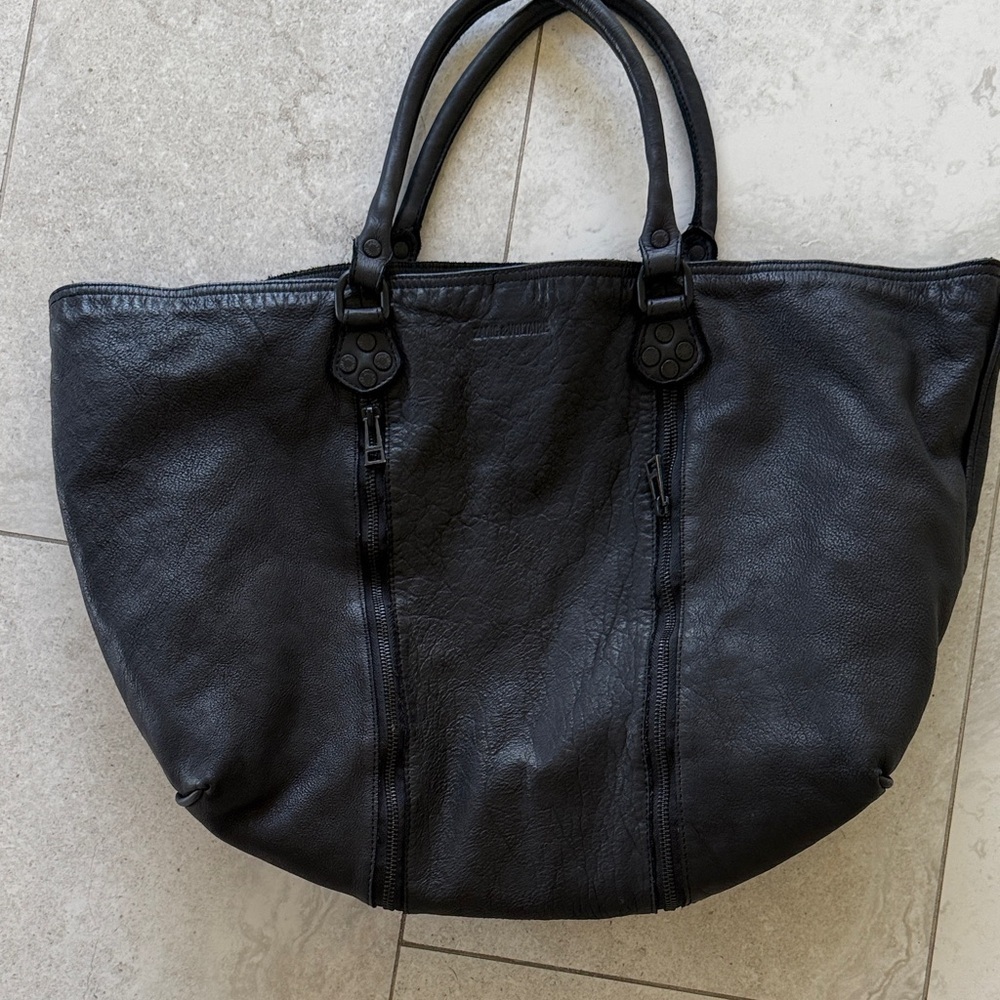 Zadig & Voltaire Leather Expandable Tote NWOT. - Picture 3 of 15